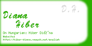 diana hiber business card
